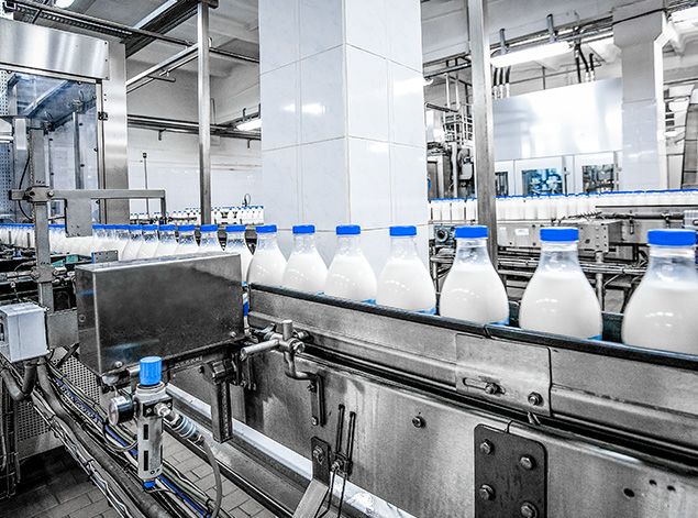 cuidados na indústria de produção de leite